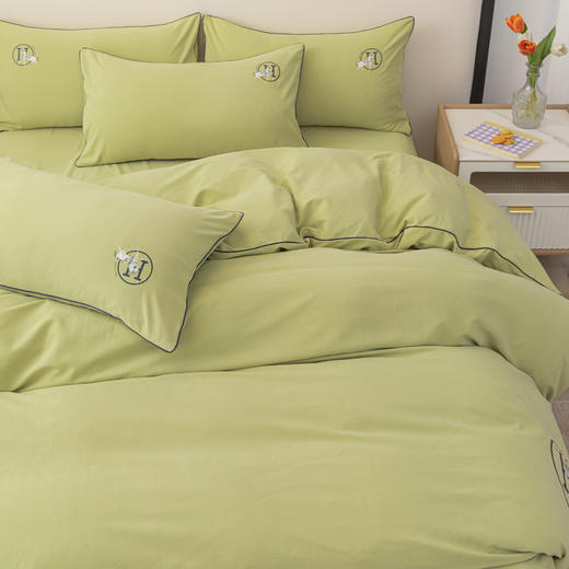 【品牌直发】加倍生活 云锦舒眠四件套 细腻柔软  素色加厚 四季通用  不易褶皱 商品图12