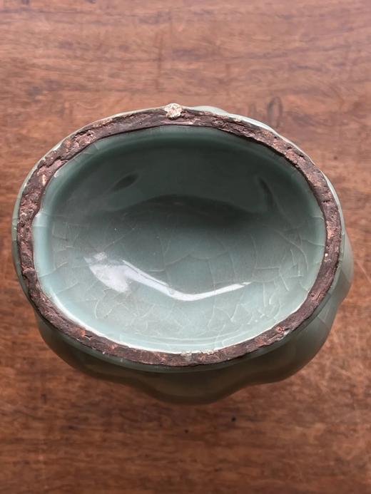 郊坛下官窑瓜棱花口扁瓶，顺丰包邮 商品图12