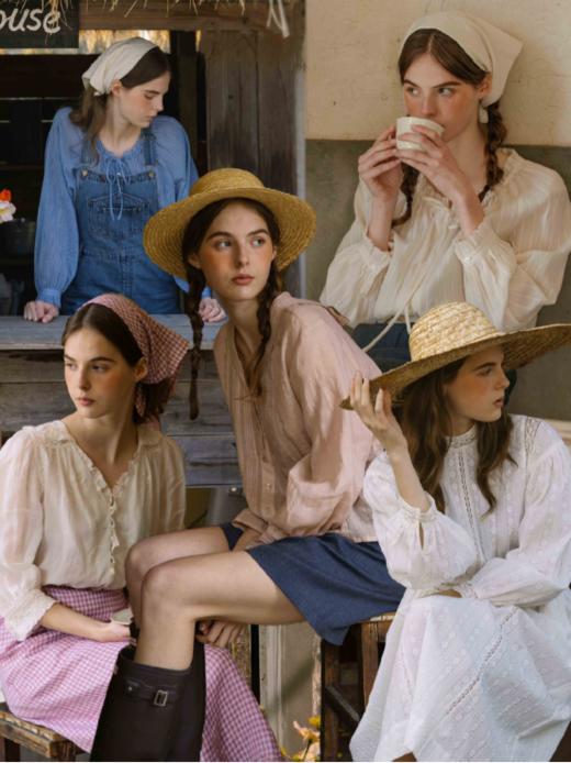 ✅【大喜同款KIAZIH纯色木耳边小立领衬衫】✔木耳边领口➕袖口，💦浪漫又甜美，尊的很减龄 ✔高品质面料，🍬 商品图0