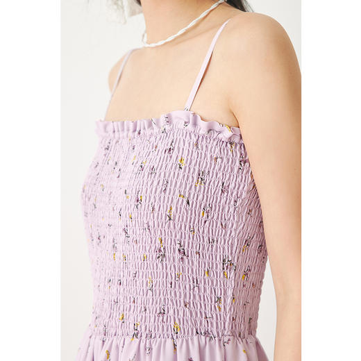 【严选】诗凡黎春度假感木耳边设计吊带连衣裙SF3190591 商品图3