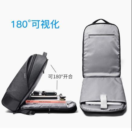 POLO 男士双肩包时尚潮流防溅水尼龙背包大容量电脑包学生高中书包 商品图5