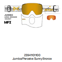 24/25BURTON雪镜LB M5 JUMBO/PRCV SUN BRNZ