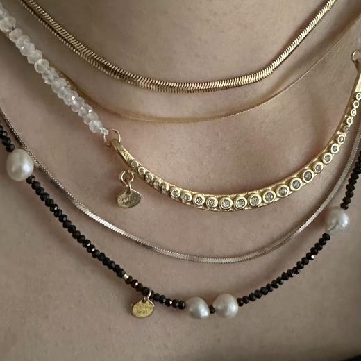 SpoiledBrat Jewelry月光石微笑项链 商品图3