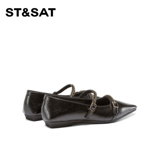 星期六法式尖头金属扣带玛丽珍SSC1111880 商品图7