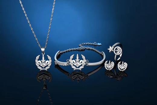 【爱意永恒系列】新款925银套装项链耳钉戒指手镯ss 商品图4