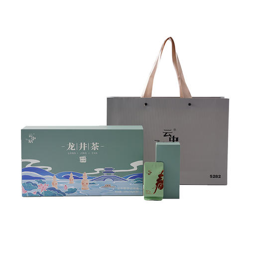 云中居沐春系列精品龙井茶礼盒装120g（4g×30） 商品图0