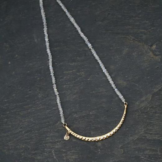 SpoiledBrat Jewelry月光石微笑项链 商品图0