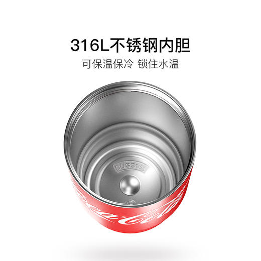 格沵 可口可乐联名款竹简保温杯中国红360ml GE-CK22AW-B21-1 商品图1