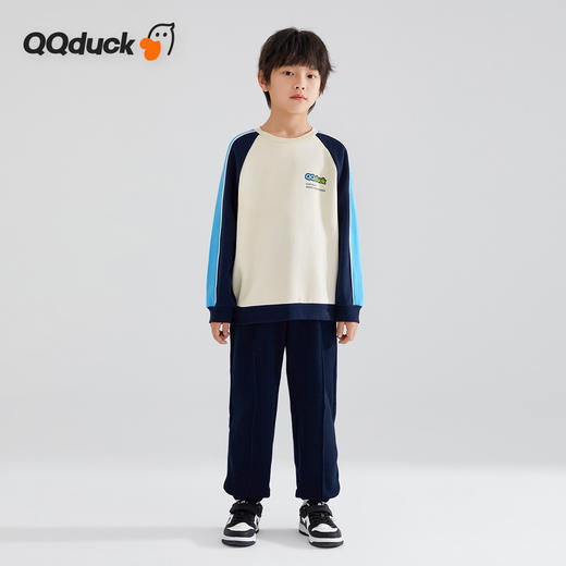【清仓捡漏】【2件套】【120-165】【可可鸭】男童春秋卫衣套装运动休闲卫裤卫裤（棉72% 聚酯纤维28%） 商品图7