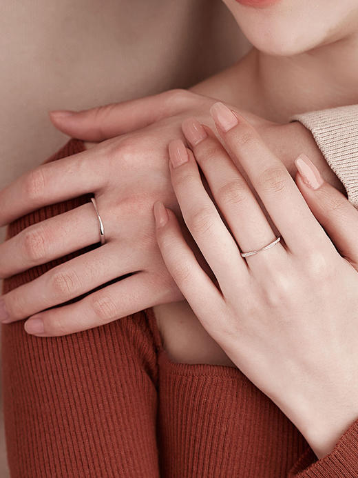 FANCI范琦珠宝【莫比乌斯】钻戒18K金对戒轻奢情侣戒指镶钻石婚戒 商品图3