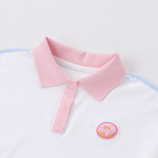 女童弹力保型爽滑短袖针织衫新款安奈儿童装实体店同款XG411625 商品图4