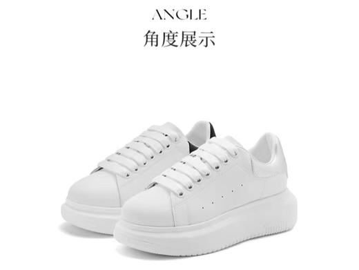 BELLE百丽2024春季新款时尚休闲透气厚底增高运动小白鞋板鞋 商品图3