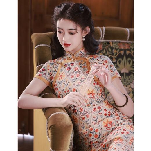 民国复古少女中国风旗袍，春夏季新款改良棉麻旗袍连衣裙BJS-6006 商品图3