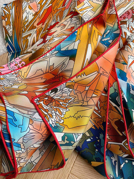 90方巾。18姆米。橘色 绿色 灰色。自己备注 商品图3