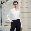 IWY/气质通勤百搭衬衫女春秋款雪纺长袖西装打底衬衣通勤教资面B506 商品缩略图1