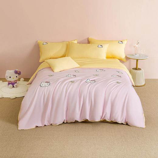 水星家纺出品60支天丝四件套婴幼儿a类夏天婴童幼儿优 【60天丝 婴儿A类】奶糖MM 1.2米床【适用150*210被芯】 商品图4