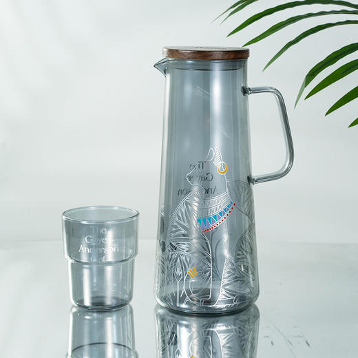 大英博物馆 盖亚·安德森猫系列 一壶两杯 烟灰色 冷水壶 套装 金线款 银线款 生日礼物礼盒 节庆礼物 商品图2