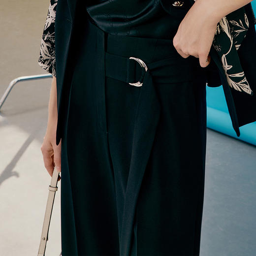 EITIE爱特爱夏季新款通勤百搭显高显瘦直筒裤休闲裤女裤7405103 商品图2