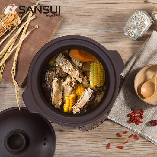 山水（SANSUI）电炖锅家用3L可预约智能紫砂电炖盅煲汤锅电脑款SDZ-B2 商品图1