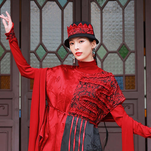 龙吟提花礼帽 |杨丽萍老师同款 |现货加急发 商品图2