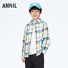 男童简约格子衫上衣翻领长袖新款安奈儿童装实体店同款AB411523 商品缩略图0