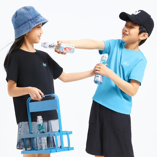 男女童轻薄柔软圆领亲子短袖T恤夏季新款安奈儿童装童装小程序专享EM421145 商品图3