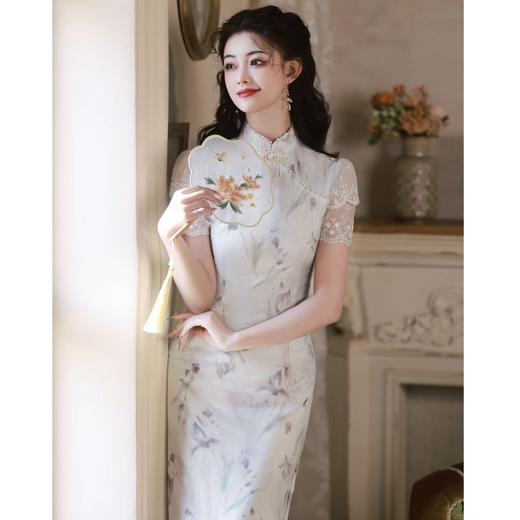 少女复古中国风无袖旗袍，春夏季新款蕾丝改良旗袍连衣裙BJS-5051 商品图3