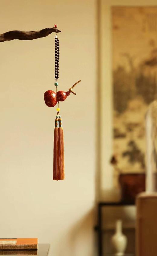 大漆红金【福禄】车挂 商品图1