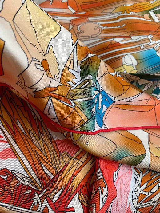 90方巾。18姆米。橘色 绿色 灰色。自己备注 商品图2