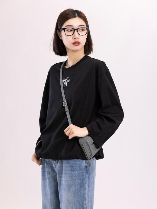 XIAOYU|捏褶弯袖卫衣241SY045 商品图3