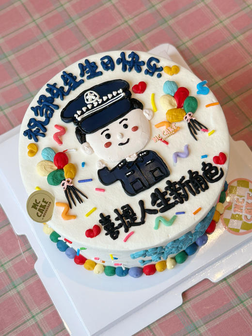 警察手绘蛋糕 商品图1