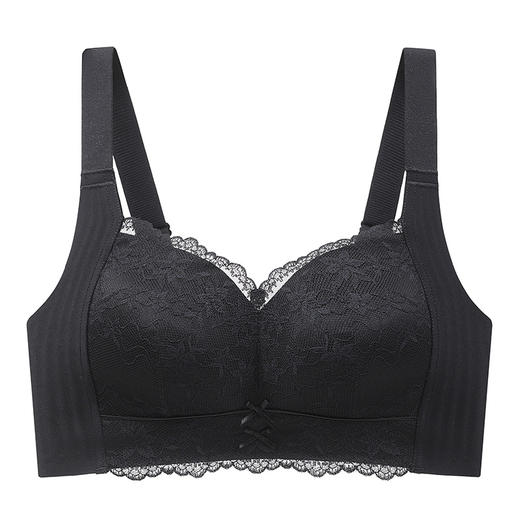 雀说 大胸显小纸片杯内衣无钢圈无痕软支撑胸罩舒适聚拢文胸8402 商品图5