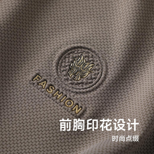 【冰丝高弹】【新款DG】大依优型大码短袖Polo衫前胸印花翻领加肥加大男士大号弹力透气舒适半袖夏装 商品图2