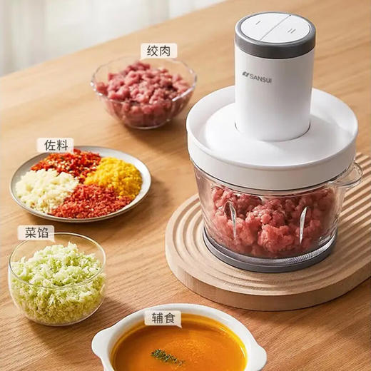 山水（SANSUI）绞肉机电动家用搅馅机1.8L大容量JRJ-101 商品图0