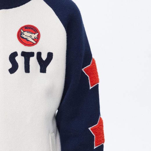 【MQD】[星星外套]童装男童毛衣开衫春季新款儿童学院风针织衫 商品图1