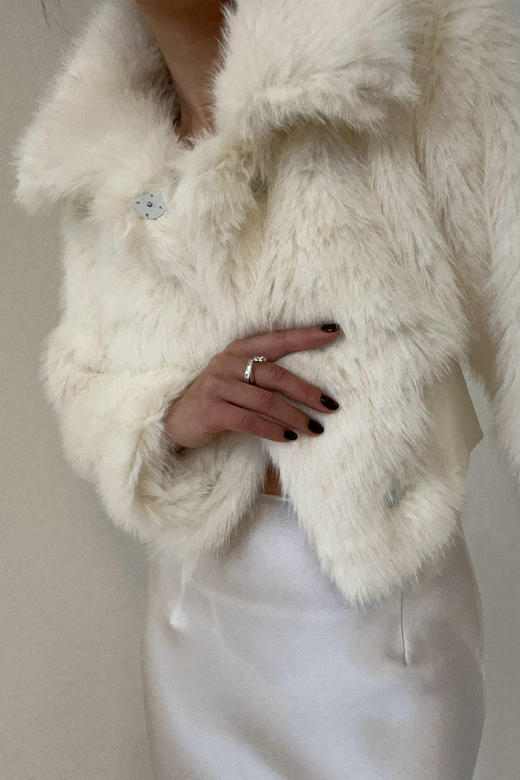 SIJIA｜白色短皮草 [ AW2354 ] 商品图0