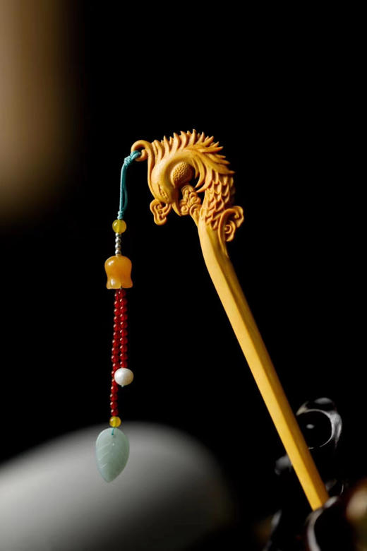 凤鸣°黄杨木发簪 商品图4