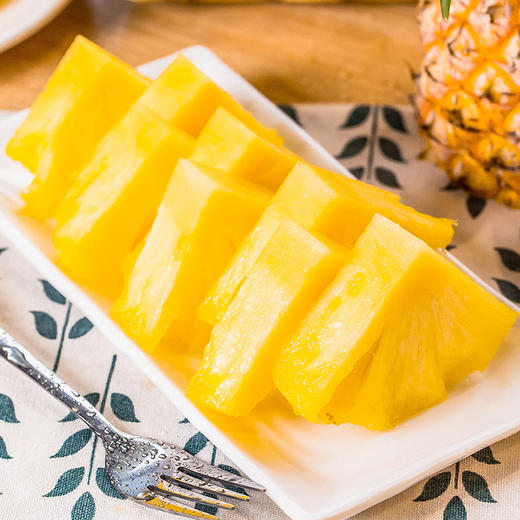 【海南金钻凤梨】 酸甜多汁 薄皮易切 新鲜水果 商品图4