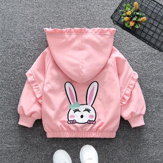 童装女童外套2024新款春秋儿童洋气春装中小童时尚薄款连帽款风衣 商品图4