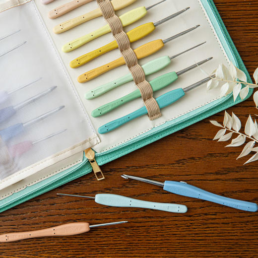 苏苏姐家【套装】彩色钩针手工编织工具不锈钢毛衣材料包毛线团针 商品图0