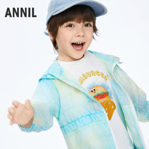 男童户外防晒衣防紫外线轻薄外套新款安奈儿童装实体店同款XB415533 商品图1