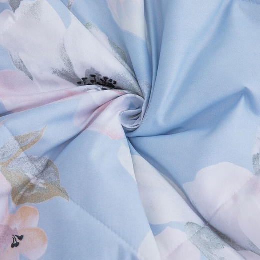 罗莱（LUOLAI）夏被空调被TG花舞忆梦花漾人生悦享绵柔薄荷假日纤维被 花语微澜夏被 150*200cm 商品图6