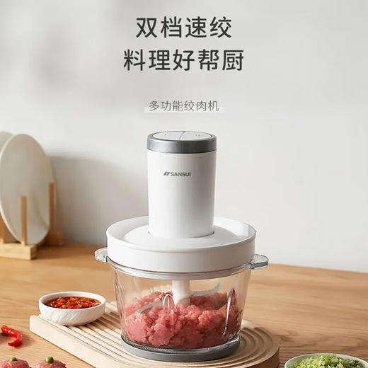 山水（SANSUI）绞肉机电动家用搅馅机1.8L大容量JRJ-101 商品图1