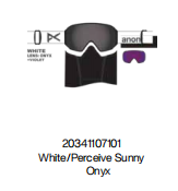 24/25ANON雪镜LB M4 TORIC WHITE/PRCV SUN ONYX