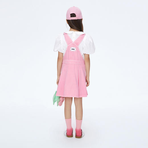 女童泡芙牛仔背带裙新款安奈儿童装实体店同款AG413564 商品图3