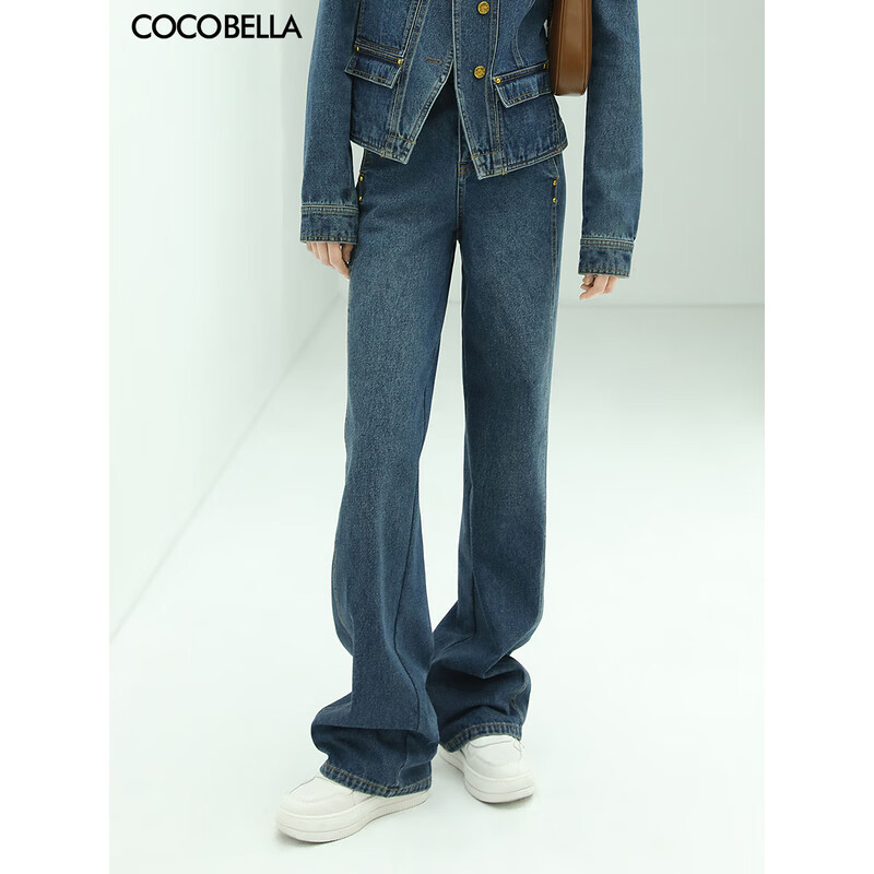 COCOBELLA【瑕疵】复古丹宁水洗牛仔裤DN630