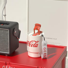 格沵 可口可乐联名款竹简保温杯茶白色360ml GE-CK22AW-B21