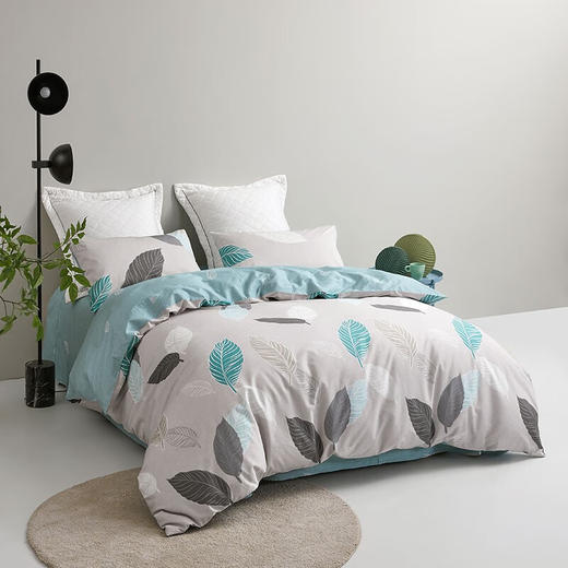 罗莱全棉四件套单双人阿拉木图春华秋实北约时光城市冬日暖阳暗香疏影 蒂凡尼 220*250cm 商品图2