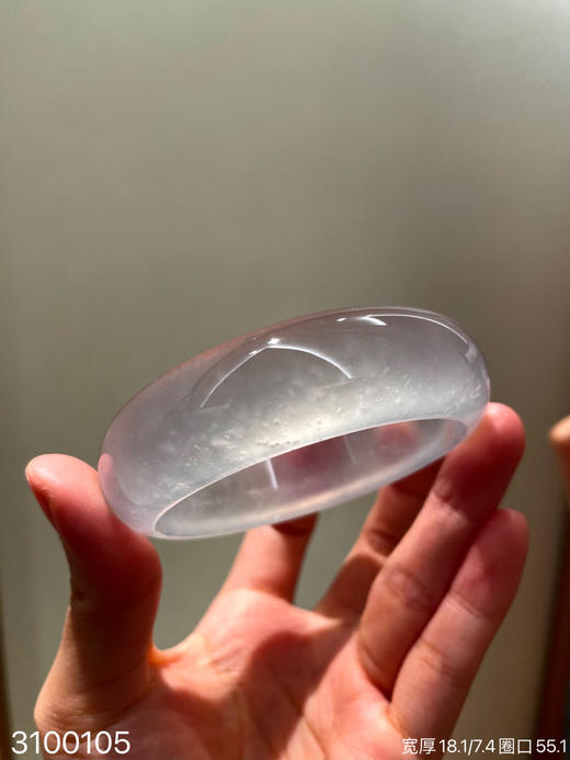 玻璃种木那轮胎镯【3100105】圈口55.1~具体价格微信咨询 商品图6