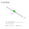 GAONAS 925银合成锆石手链 国风新潮满绿设计款绿色手链 10310SG 商品缩略图5